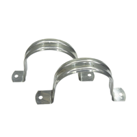 Colliers de serrage en U en acier inoxydable 304 pour systèmes de plomberie, colliers de serrage à double trou et supports de fixation de tuyaux