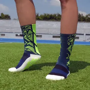 Cotton Cushion Football Custom Grip Compression Athletic Socks Anti-slip Soccer Socks