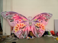 Papillon gonflable géant, éclairage pour décoration de fête