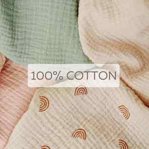 Couverture d'allaitement discrète avec encolure arquée pour maman et bébé, tablier d'allaitement respirant 100 % coton, couverture multi-usage pour poussette - Product Image 6