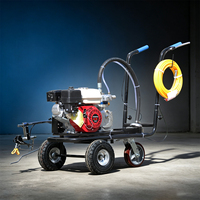 Machine de marquage routier à essence, pulvérisateur de peinture à froid, traceur de lignes pour projets de marquage de parkings et de chaussées