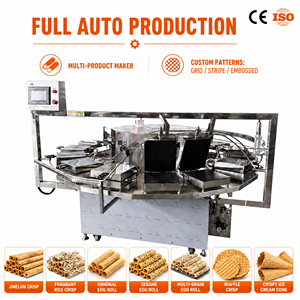 Macchina Elettrica per Coni Gelato, Piastra per Waffle, Macchina Automatica per Cuocere Rotoli d'Uovo - Product Image 1