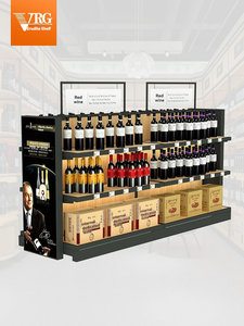 Vitrina Metálica de Doble Cara con Iluminación LED para Licores, Vinos y Cigarros, de Alta Resistencia, Independiente, sin Tornillos, para Tiendas Minoristas - Product Image 3