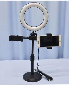 Anneau lumineux LED pour selfie de 6 pouces, rotation à 360°, bâton de selfie avec trépied pour diffusion en direct mobile, maquillage, photographie - Product Image 3