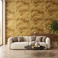 Papier peint auto-adhésif de luxe à motif tourbillonnant, imperméable, autocollant mural à décoller et à coller pour la chambre à coucher, le salon, la décoration de la maison