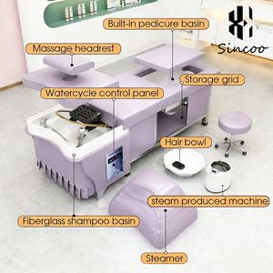 Cama de masaje eléctrica para champú y pies, con respaldo y elevación eléctrica, para lavado de cabello y masaje tailandés - Product Image 4