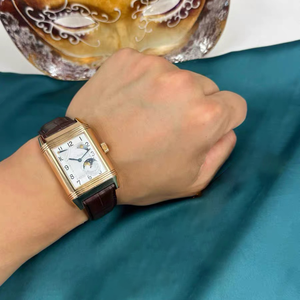 <span class=keywords><strong>Montre</strong></span> mécanique <span class=keywords><strong>de</strong></span> luxe rétro classique Jaegeer, bracelet en cuir, réversible, mouvement miniature, cadeau pour la Saint-Valentin - Product Image 3