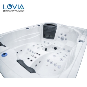 Vente directe de bain à remous Whirlpool pour 3 personnes, bain à remous autoportant, escapades romantiques, bain à remous extérieur avec jets - Product Image 3