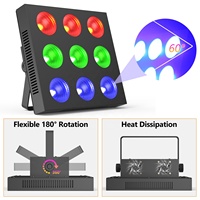 Projecteur LED professionnel 150W RGBW 4-en-1 à pixels pour scène, éclairage de scène LED à points, lumières matricielles à contrôle sonore pour DJ et discothèque, directement de l'usine OEM