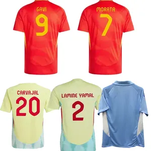 3XL 4XL बड़ा आकार कस्टमाइज़ 2024 25 स्पेन राष्ट्रीय टीम फुटबॉल शर्ट लोगो और डिजिटल प्रिंट सब्लिमेशन सॉकर जर्सी के साथ