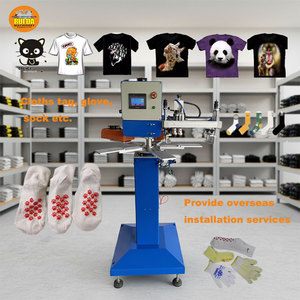 Machine de sérigraphie carrousel pour tissus, t-shirts, étiquettes et gants, à une couleur - Product Image 1