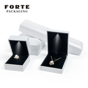 FORTE <b>Led</b> Jewellery <b>Box</b> in Stock Gold Stamping Luxury <b>Led</b> Jewellery Package Custom Ring Diamond Jewelry <b>Box</b> With <b>Lights</b> - Product Image 5