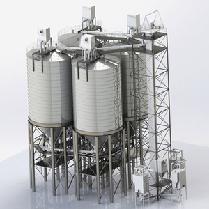 Ceniza silos de almacenamiento para la venta con cubo <span class=keywords><strong>ascensor</strong></span> Dedust coleccionista de transporte neumático de sistema de descarga - Product Image 1