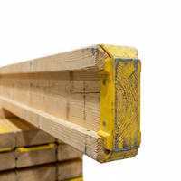 Poutre en bois d'épinette certifiée FSC EN 13377 H20, collée WBP, solide pour coffrage en béton, 200 mm, 5,0 KN/m de moment de flexion, 50+ cycles