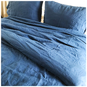 <span class=keywords><strong>Couette</strong></span> en gros literie confortable <span class=keywords><strong>parure</strong></span> housse de <span class=keywords><strong>couette</strong></span> en <span class=keywords><strong>lin</strong></span> bleu avec correspondance - Product Image 1