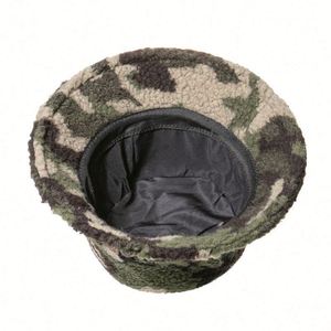 Chapeau Bob Camouflage Hiver Automne en Laine d'Agneau Doublée Polaire pour Hommes et Femmes – Chaud, Coupe-Vent et Résistant - Product Image 5