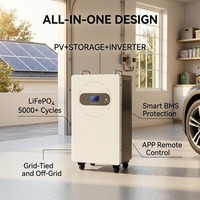Système de stockage d'énergie tout-en-un sur roues Aibei TTEV3.6K/24V+7KWh 24V 7KWh 7kW 100Ah avec onduleur, 67kg, en acier galvanisé blanc