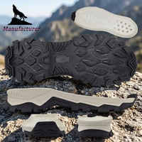 Semelle de chaussure Wolf Brand pour la randonnée en plein air, résistante à l'eau, antidérapante, durable, en MD+caoutchouc, résistante à l'usure, pour chaussures de randonnée, chaussures décontractées, bottes