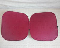 Pare-soleil de voiture rouge, forme carrée, logo personnalisé, protection pour l'avant de la voiture