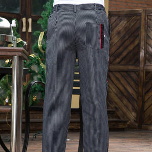 กางเกงเชฟที่มีคุณภาพสูงป้องกันการฟอกระบายอากาศได้ดีกางเกงเชฟสีดำสวมใส่สบาย - Product Image 3