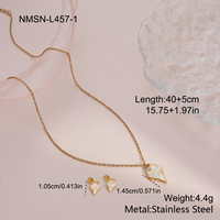 Nouvel ensemble de bijoux pour bébé fille : collier et boucles d'oreilles en acier inoxydable motif crème glacée – Cadeau d'anniversaire pour petites filles