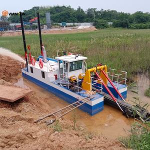 Promotion : Drague à aspiration de 6 pouces, bateau de dragage de sable portable avec moteur diesel pour le nettoyage des rivières - Product Image 5