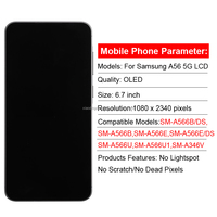Écran tactile de remplacement pour téléphone mobile OLED A566 E, assemblage de panneau de numérisation tactile, écran LCD, cadre A56 5G pour Samsung Galaxy