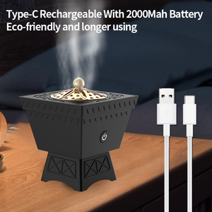 Portable USB Rechargeable Smart Electronic <b>Incense</b> <b>Burner</b> Arab bakhoor Muslim <b>Incense</b> Holder for Car and Home - Product Image 3