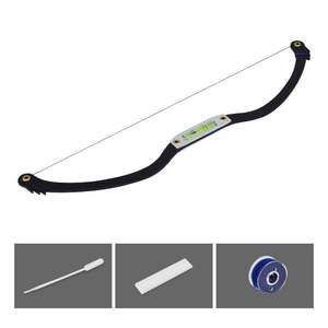 Regla de línea de <span class=keywords><strong>arco</strong></span> <span class=keywords><strong>y</strong></span> <span class=keywords><strong>flecha</strong></span> PMU, cuerda de medición negra para cejas, maquillaje permanente para equilibrar, cuerda de mapeo preentintada para regla de cejas - Product Image 4