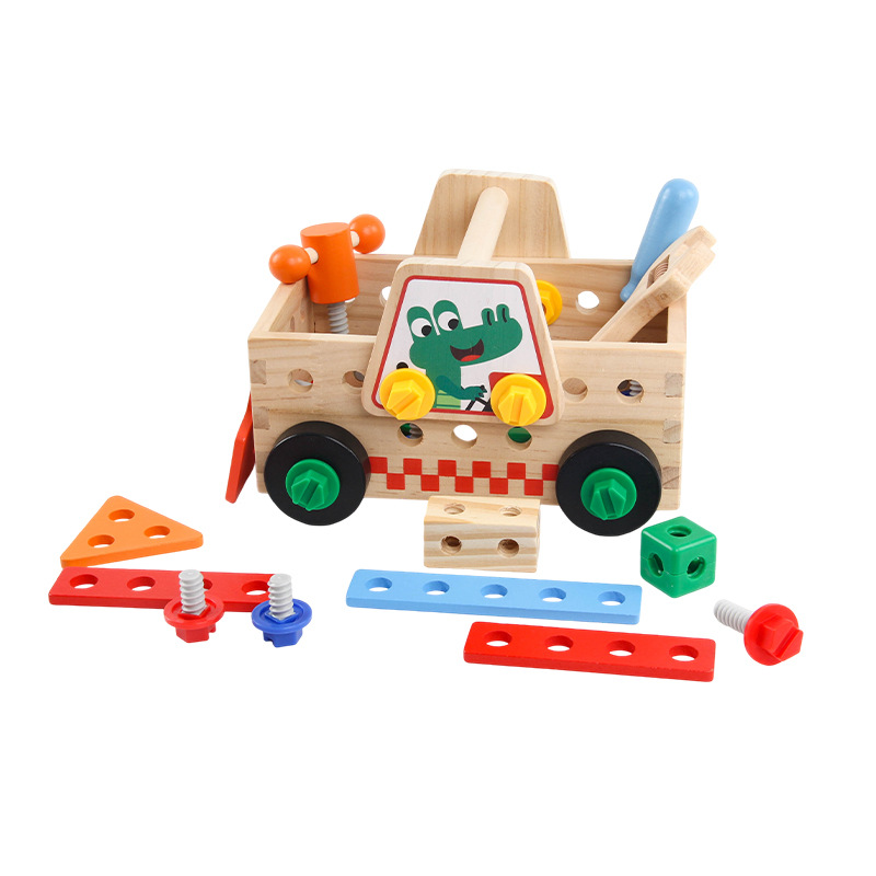 Wooden Assembled Tool Cart