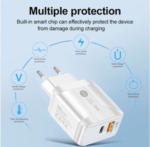 Free Samples QC3.0 <b>USB</b>-<b>C</b> Charger With 3A <b>USB</b> Fast Charge for IPhone13 Pro Max Original Charger Android <b>USB</b> Plug - Product Image 4