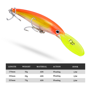 Leurres artificiels durs en ABS pour la pêche en <span class=keywords><strong>eau</strong></span> salée, 170mm, 195mm, 225mm, leurres flottants type Minnow pour Culter Alburnus - Product Image 3
