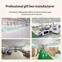Boîte cadeau personnalisée en papier spécial avec gaufrage et finition UV, couvercle Ciel et Terre, design rectangulaire, emballage pour anniversaire et fêtes