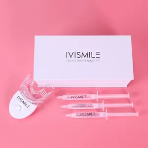 IVISMILE Hottest Avançado RoHs CE Aprovado Private Label Dentes Branqueamento Kit Dental Clareamento Kit