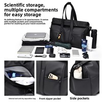 Sac de voyage fourre-tout imperméable grande capacité, sac de sport léger pour trajets professionnels, avec séparation humide/sec, en polyester