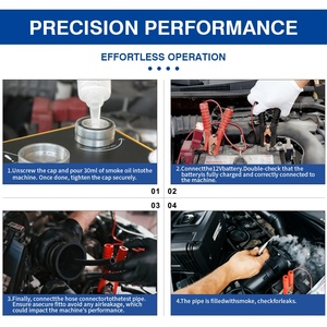 Solary Draagbare Gele Auto Rooklekdetector Motor Analysator Auto Diagnose Gereedschap EVAP <span class=keywords><strong>Tester</strong></span> 12V 65W 1 Jaar Universeel - Product Image 2