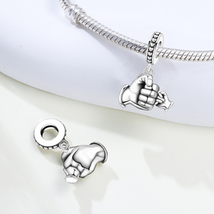 Colgante de cobre blanco en stock con diseño de "Un Promesa con un Niño", pulsera DIY original de nicho, accesorios de joyería para mujer - Product Image 5