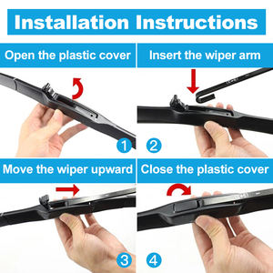 Éxito de Ventas Plumilla Limpiaparabrisas Híbrida de Calidad Superior con Gancho en U Universal para Automóvil, Productos de Limpieza, Accesorios Exteriores de Caucho Natural - Product Image 5