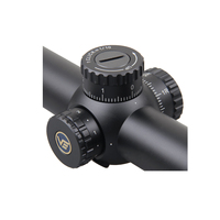 Lunette de tir Vector Optics Tauron 1-6x24 LPVO en aluminium, monocylindre de 30 mm, BDC avec 6 niveaux d'éclairage rouge pour une utilisation au lever et au coucher du soleil