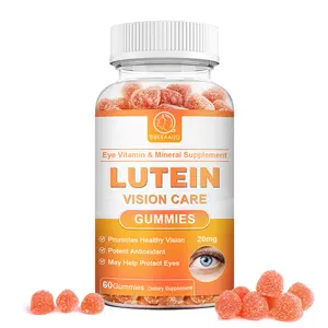 Label d'usine 60 pièces Lutéine Yeux Vision Soins de Santé Gommes Supplément Multi-Vitamines et Minéraux