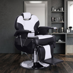 Fauteuil de barbier inclinable luxueux avec rotation à 360 degrés et design ergonomique pour salon de beauté et salon de coiffure - Product Image 1