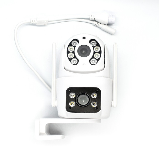 Waterproof Dual Lens Outdoor Full HD Smart CCTV Network Security Auto Human Tracking Surveillance AI Camera