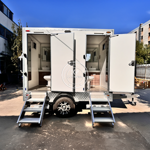 <span class=keywords><strong>Location</strong></span> de remorque de toilettes portables 2.9m Salle de <span class=keywords><strong>bains</strong></span> mobile pour la construction et <span class=keywords><strong>les</strong></span> emplacements extérieurs - Product Image 1