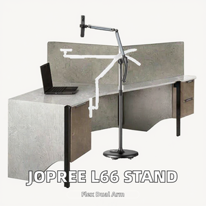 Soporte de Teléfono Móvil de Aleación de Aluminio para Estudio, Altura Ajustable, Brazo Doble Flexible, Clip de Fijación, Base con Ruedas para Teléfonos de 3 a 7 Pulgadas - Product Image 2