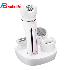 ANBOLIFE-Afeitadora eléctrica 5 en 1 para mujer, kit de depiladora recargable por USB, pantalla LED, cabezales de exfoliación para masaje - Product Image 5