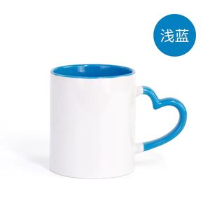 11Oz Thiết Kế Cổ Điển Đầy Màu Sắc Thăng Hoa Hình Trái Tim Xử Lý Cà Phê Cốc Gốm Đồ Đá Gốm Cốc 350Ml Công Suất - Product Image 4