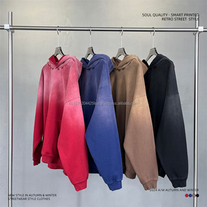 Sudaderas Extra Grandes de Alta Calidad, 100% Algodón, Unisex, 450 Gsm, Colores Surtidos, Estilo Vintage, Hombros Caídos, Desgastadas - Product Image 6