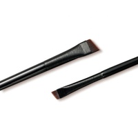 Pinceau de maquillage pour les yeux et les sourcils, ultra fin, plat, angulaire, en plastique, avec étiquette privée personnalisée, service OEM/ODM, vente en gros