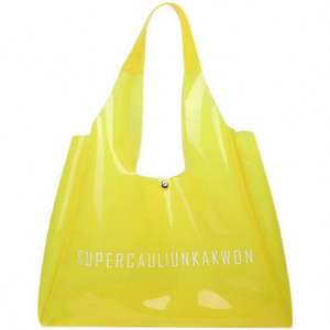 Bolsa de compras de PVC personalizada de alta calidad promocional bolsa de mano colorida - Product Image 4