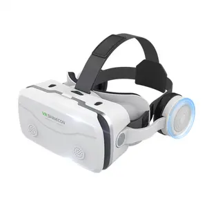 Sanal gerçeklik G15E Stereo kulaklıklar 3d gözlük vr kulaklık kaskları destek 4.7-7.2 inç mobil oyun kulaklığı 3d Vr gözlük